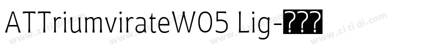 ATTriumvirateW05 Lig字体转换